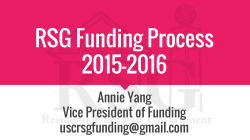 RSG Funding Process 2015-2016