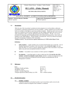 ByLaw 6.3 - VMR Southport