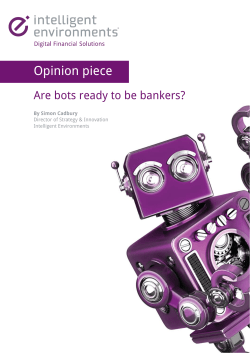 OpinionPiece-Simon - Are bots ready to be bankers.indd