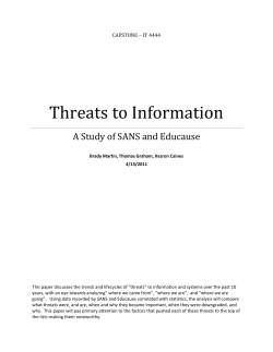 Threats to Information