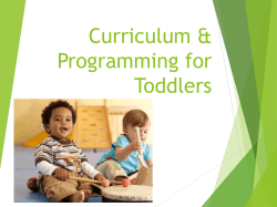 ED 106: Introduction to Early Childhood Education
