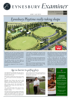 Eynesbury Playtime really taking shape