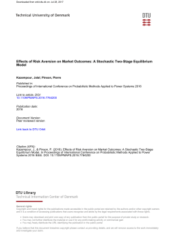 Effects of Risk Aversion on Market Outcomes: A
