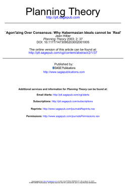 Planning Theory - UrbanPolicy.net