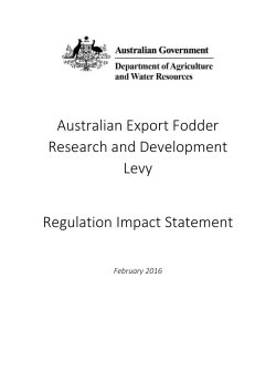 The fodder industry currently relies on voluntary contributions and
