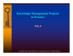 KM Projects and Knowledge Audit