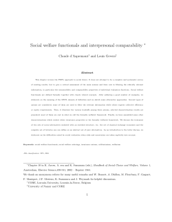 Social welfare functionals and interpersonal comparability