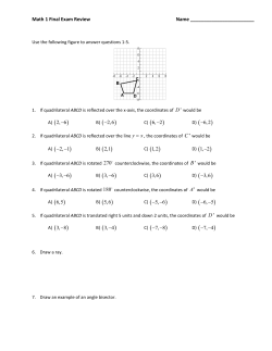 Math 1 Final Review - Mayfield City Schools