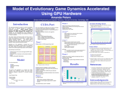 Model of Evolutionary Game Dynamics Accelerated Using