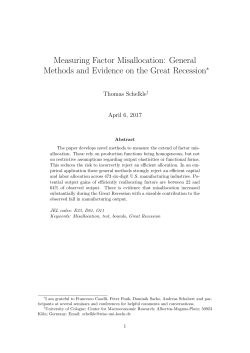Measuring Factor Misallocation - Center for Macroeconomic Research