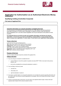 PSD Corporate Controller Form