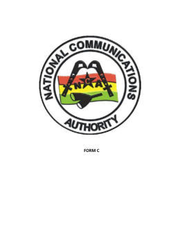 FORM &ldquo;C&rdquo; - National Communications Authority