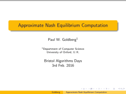 Approximate Nash Equilibrium Computation