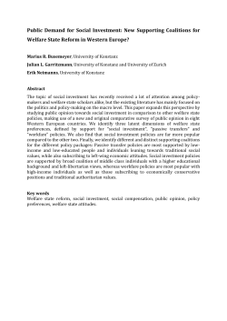 Public Demand for Social Investment