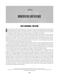 GoD`S Governance: two viewS - Origins