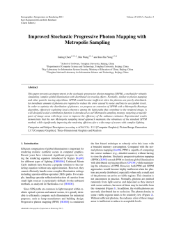 Improved Stochastic Progressive Photon Mapping with Metropolis