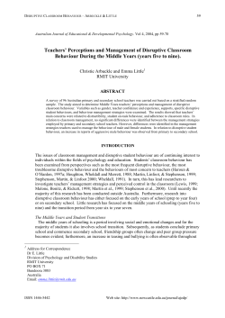 appendix b1: child behaviour survey (teacher form)