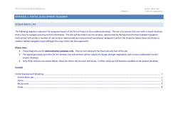 PORTAL DEVELOPMENT ROADMAP SCREEN MOCK