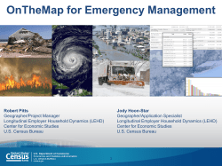 OnTheMap for Emergency Management