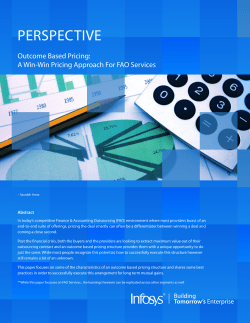 Outcome Based Pricing: A Win-win Pricing Approach