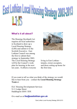 Local Housing Strategy Summary