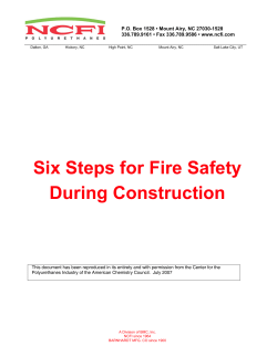 Six Steps for Fire Safety During Construction