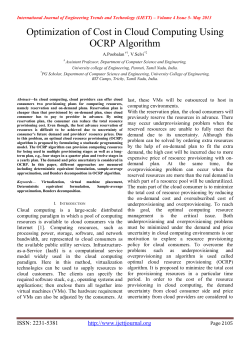 Optimization of Cost in Cloud Computing Using OCRP Algorithm