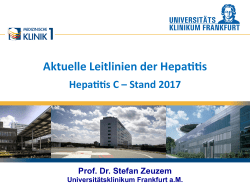 Aktuelle Leitlinien der Hepa s
