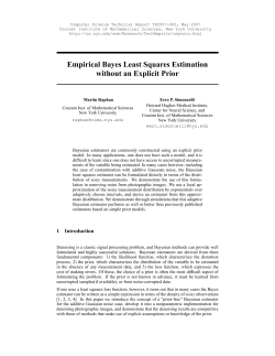 Empirical Bayes Least Squares Estimation without an Explicit Prior