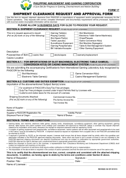 shipment clearance request and approval form