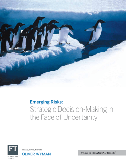 Strategic Decision-Making in the Face of Uncertainty