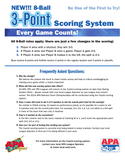 8-Ball 3-Point Scoring System
