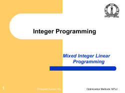 Optimization Techniques