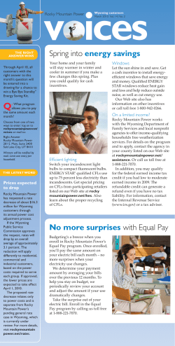 Spring into energy savings No more surprises with Equal Pay