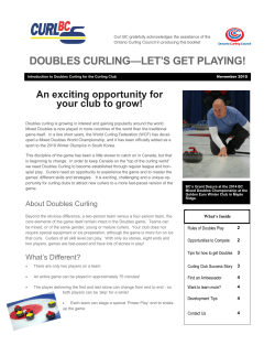 doubles curling&mdash;let`s get playing!