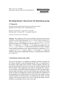 Revisiting Hardy`s theorem for the Heisenberg group