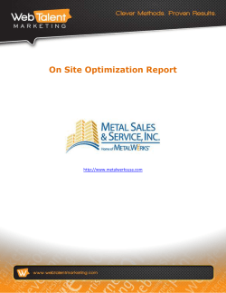 Site-Wide Optimization