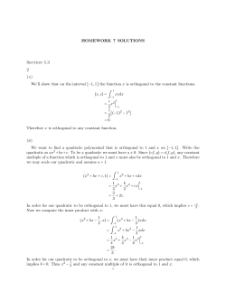 HOMEWORK 7 SOLUTIONS Section 5.3 2 (a) We`ll show that on the