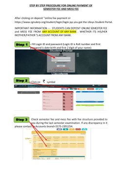 Click here to see procedure for online semester Fee