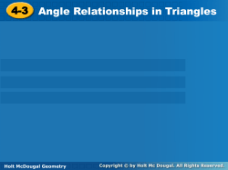Holt McDougal Geometry 4-3