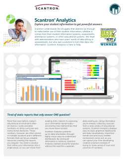 Scantron&reg; Analytics