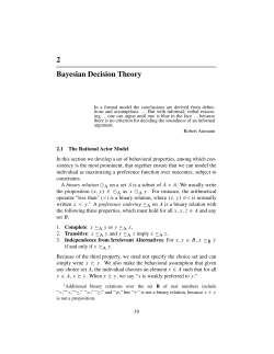 Chapter 2: Bayesian Decision Theory