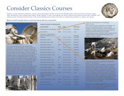 Consider Classics Courses