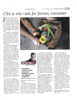 CSA fs win-win for farmeT,