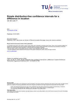 Simple distribution-free confidence intervals for a difference in