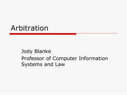 Arbitration