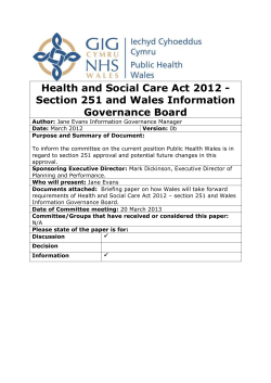 Health and Social Care Act 2012