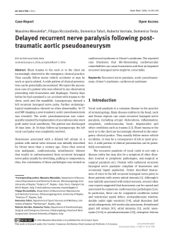 Delayed recurrent nerve paralysis following post