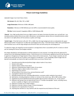 Picture Card Image Guidelines