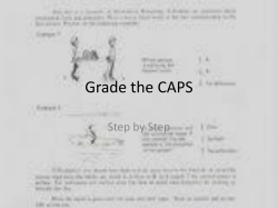 Grade the CAPS